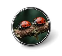 Spille da bavero coccinella personalizzate da 1 pollice per abiti, spille divertenti per uomo e donna, spille vintage per borse, giacche, zaini, cappelli, collezione di spille con bottoni, regali - r