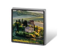 Spille da bavero in metallo con distintivo quadrato "Vigneto Toscano" per la decorazione di abiti
