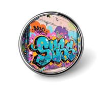 Spille da bavero personalizzate da 1 pollice con graffiti di strada per abiti, spille divertenti per uomo e donna, spille vintage per borse, giacche, zaini, cappelli, collezione di spille con bottoni