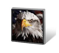 Spille da bavero quadrate con farfalla blu e spilla quadrata in metallo di bambù per abiti, zaini, cappelli, accessori da bavero