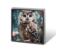 Spille da bavero quadrate con farfalla blu e spilla quadrata in metallo di bambù per abiti, zaini, cappelli, accessori da bavero