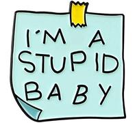 Spille da bavero Spilla Gioielli, Dialogo divertente Note sui messaggi Scheda di memoria Spilla smaltata Spilla Unisex Jeans Colletto Distintivo Gioielli per abbigliamento fai-da-te Borse Zaini Giacch