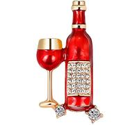 Spille da bavero Spille Gioielli, Donne Bottiglia di Vino Forma di Coppa Spilla Intarsiata Spilla Regalo Festa Distintivo per Abbigliamento Borse Zaini Giacche Cappello Fai da Te Attractive and profes