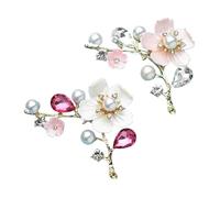 Spille Da Colletto Da Donna 2 pezzi spilla a forma di fiore for donna da bavero sposa sicurezza decorativa for abbigliamento femminile Per Donna
