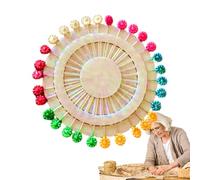 Spille da cucire lunghe,Spille da cucire a testa colorata,Spille dritte a testa piatta - da sarta a teste colorate, Piccole spille a decorazione in tessuto