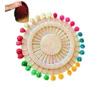 Spille da cucito lunghe, Spille da cucito con teste colorate | Spilli dritti Spilli per trapuntatura colorati lunghi | decorative per tessuto con teste colorate da sarta per lavori fai d