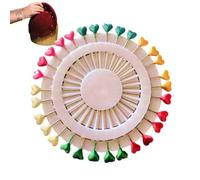 Spille da cucito lunghe, Spille da cucito con teste colorate | Spilli per trapuntatura Spilli a testa piatta dritti lunghi | Piccoli spilli da con teste colorate da sarta per decorazioni