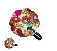 Spille da cucito - Porta aghi portatile a forma di | Cuscino floreale vintage | Ideale per accessori sartoriali, artigianato e ricamo | Supporto per aghi stile retrò