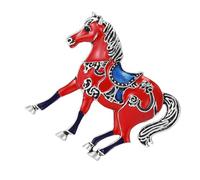 Spille da donna | Distintivo di cavallo in metallo unisex | Spilla per mantello | Per le donne per il matrimonio la festa il vestito il cappotto il maglione lo scialle la sciarpa i vestiti sul retro