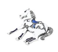 Spille da donna | Distintivo di cavallo in metallo unisex | Spilla per mantello | Per le donne per il matrimonio la festa il vestito il cappotto il maglione lo scialle la sciarpa i vestiti sul retro