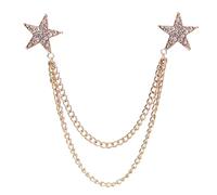 spille da donna nel Regno Unito， Spilla a forma di stella a cinque punte, spilla da uomo e donna, abito, festa, moda casual