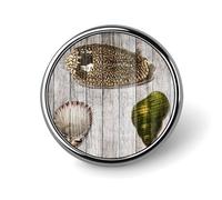 Spille da spiaggia a forma di conchiglia, ispirate alla vita marina e al tema nautico, perfette per zaini, giacche e come regalo a tema costiero.