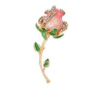 Spille di Fiori intarsiati con Strass da Donna Abiti da Sposa Accessori per Gioielli Alta qualità Clever Fashion