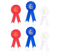 Spille Di Nastro Premio,Set Di 6 Nastri Per Rosette,Rosette Di Nastro Premio Per Il 1°,2°E 3°Posto,Nastri Del Premio,Nastro D'onore Distintivo Premio,Nastri Per Riconoscimento Per Competizioni,3colori
