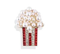 Spille di Popcorn di Perle per Le Donne Spille da Ufficio Casual da Festa con Strass Regali