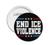 Spille di protesta "End Ice Violence" IceOf Minneapolis - Distintivo rotondo - 1 pezzo