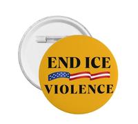Spille di protesta "End Ice Violence" IceOf Minneapolis - Distintivo rotondo - 1 pezzo