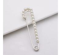 spille di sicurezza , 10 spille di sicurezza da 7,5 cm for donna, con ciondolo in perla simulata, spilla con strass di cristallo(4)