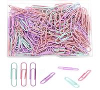 Spille Di Sicurezza,200 Pezzi 27 mm Graffette Colorate,Mini Spille di Sicurezza,Fermacarte in Metallo Piccole Graffette con Scatola Portaoggetti per Documenti d'Ufficio e Scolastici(3 Colori)