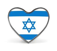 Spille Divertenti Con Bandiera Dello Stato Di Israele Spille Quadrate/Circolari/A Forma Di Cuore Per Donne E Uomini Spilla Da Bavero Zaini Giacche Cappelli Borse Accessori Originali Regali