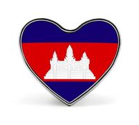 Spille Divertenti Con La Bandiera Del Regno Di Cambogia Spille Quadrate/Circolari/A Forma Di Cuore Per Donne E Uomini Spilla Da Bavero Zaini Giacche Cappelli Borse Accessori Originali Regali