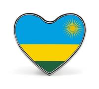 Spille Divertenti Con La Bandiera Della Repubblica Del Ruanda Spille Quadrate/Circolari/A Forma Di Cuore Per Donne E Uomini Spilla Da Bavero Zaini Giacche Cappelli Borse Accessori Originali Regali