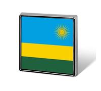 Spille Divertenti Con La Bandiera Della Repubblica Del Ruanda Spille Quadrate/Circolari/A Forma Di Cuore Per Donne E Uomini Spilla Da Bavero Zaini Giacche Cappelli Borse Accessori Originali Regali