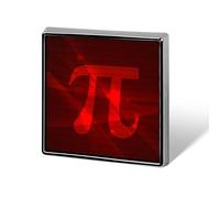 Spille divertenti per il Pi Day, spilla quadrata con scritta "Pi Math 3.14", spille smaltate, decorazioni per feste