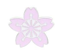 Spille Donna Cherry Blossom Smalto Spilla Pin Risvolto Collare Distintivo Gioielli Abbigliamento Decor Portatile e Utile Convenient Handled