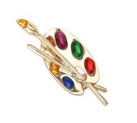 Spille E Fermagli Per Donne - Corsage Artistico,Spilla Da Con Tavola E Pennello - Per Maglione Sciarpa Cappotto Giacca Banchetto Festa Cappello Borsa Abito Cravatta Compleanno Amanti Della Pittura Don