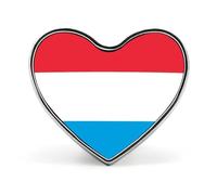 Spille E Spilla Con Bandiera Del Granducato Di Lussemburgo Eleganti Quadrate/Cerchi/A Forma Di Cuore Bottoni Distintivi Gioielli Vestiti Sciarpe Accessori Regalo Vintage Patriottici