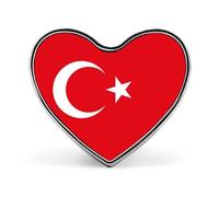 Spille E Spilla Con Bandiera Della Repubblica Di Turchia Bottoni Etnici Vintage Spille Novità Gioielli Creativi E Patriottici Regali Per La Festa Del Papà Affari Matrimonio E Anniversario