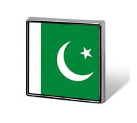 Spille E Spilla Con Bandiera Della Repubblica Islamica Del Pakistan Eleganti A Forma Di Quadrato/Cerchio/Cuore Con Bandiera Dell'Amicizia Spille Gioielli Vestiti Sciarpe Accessori Regalo Patriottici