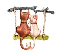 Spille e spille a forma di animale, in lega smaltata, stile retrò, accessorio decorativo per appuntamenti, serate fuori, matrimoni, tutti i giorni, feste, one size, Zinco, Nessuna pietra preziosa