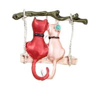 Spille e spille a forma di animale, in lega smaltata, stile retrò, accessorio decorativo per appuntamenti, serate fuori, matrimoni, tutti i giorni, feste, one size, Zinco, Nessuna pietra preziosa
