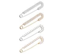 Spille e spille da donna, argento oro cristallo perla spilla di sicurezza per renderti più sottile, non ti scordar di me, clip per scialle per maglione, maglione di Natale, regalo di compleanno per