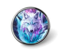 Spille e spille rotonde a forma di cascata di bianco, piccole, da 1 pollice, con spilla decorativa per vestiti, borse, zaini e cappelli