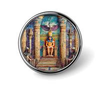 Spille e spille rotonde degli antichi faraoni egizi, piccole spille decorative da 1 pollice per vestiti, borse, zaini, cappelli