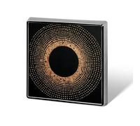 Spille e spille unisex circolari con puntini dorati, quadrate, leggere, con spilla, per abbigliamento, scialle e cappello