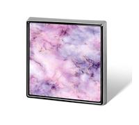 Spille e spille unisex di lusso in marmo rosa e viola, quadrate, leggere, con distintivo, per abbigliamento, scialle e cappello