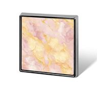 Spille e spille unisex in marmo giallo pastello, quadrate e leggere, con spilla, per abbigliamento, scialle e cappello