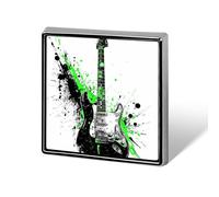 Spille e spille unisex per chitarra elettrica bianca e nera quadrata leggera bavero distintivo gioielli per abbigliamento scialle cappello