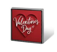 Spille e spille unisex romantiche a forma di cuore rosso per San Valentino, quadrate e leggere, con spilla, per abbigliamento, scialle e cappello