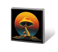 Spille e spille unisex semplici con forma di fungo, sole, giallo e blu, quadrate, leggere, con distintivo, gioielli per abbigliamento, scialle e cappello