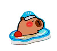 Spille estetiche a forma di animale - Spilla decorativa in acrilico per vestiti | Spilla decorativa in acrilico Capybara Tote Decor Badge Studente Scuola Borsa Ornamento, Refer to description