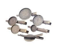Spille, fermagli per capelli spilla vassoio vuoto, 10 pz Fit 12mm 16mm 18mm 20mm 25mm Cabochon Base for fermagli for capelli Fai da te Fermaglio for capelli Pin Lunetta Spazi vuoti Accessori for gioie