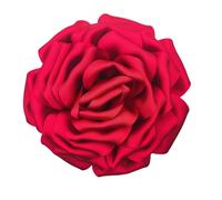 Spille Floreali in Seta per Donne, Realizzate a Mano, Grande Spilla di Seta Satinata Rosa da 160mm per Matrimoni, Feste, Abiti, Giacche, Regali per la Madre della Sposa, 160mm