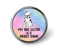 Spille in blocco Spille smaltate La mia sorella maggiore è uno Shih Tzu Spille per zaini Cucciolo Cagnolino Bottoni per jeans Amante dei cani Animale domestico Astratto Regalo per mamma di cane Spi