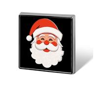 Spille in metallo con distintivo quadrato di Babbo Natale per la decorazione di vestiti