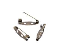 Spille in metallo con fori, 50 pezzi Spilla artigianale multicolore Risultati con 2 fori for etichette da 15-30 mm(Bronze,20mm)